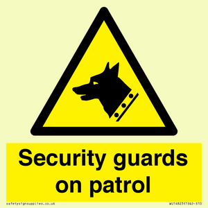 Security guards on patrol